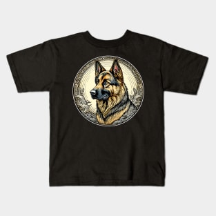german shepherd dog Kids T-Shirt